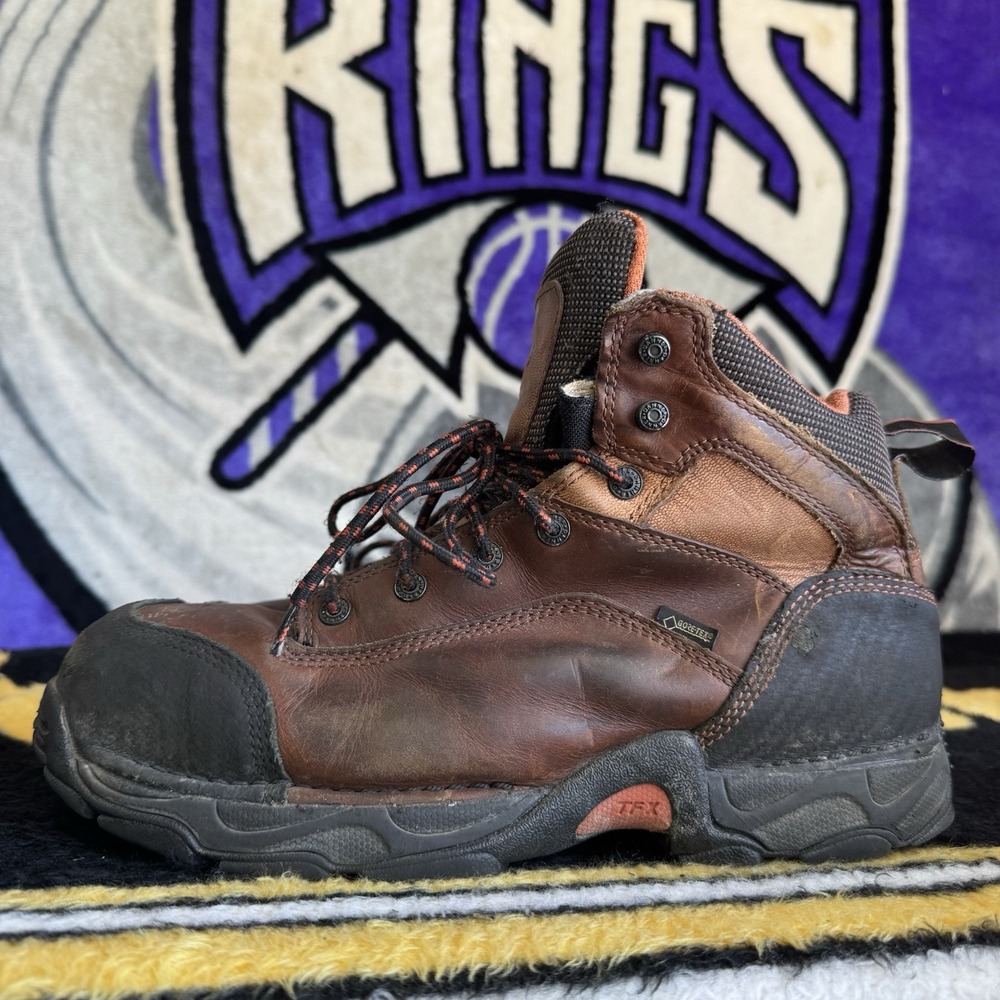 Size 12 - Danner Corvallis 5" Brown Leather Safety Toe Work Boots - 17602
